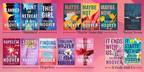 is there an order to colleen hoover books: Is it possible that the chronological sequence of Colleen Hoover's novels reflects her personal growth and evolving themes?